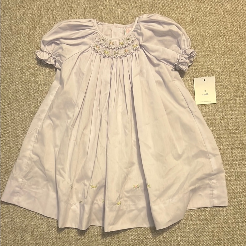 Lavender Smocked Petit Ami dress